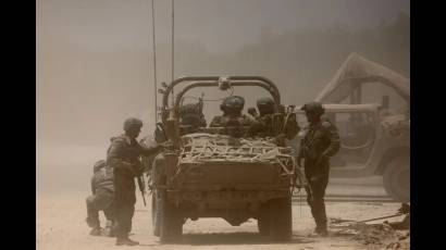 Fotografía de archivo de soldados Israelíes en la Franja de Gaza