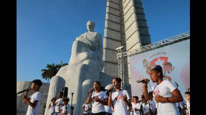 El Memorial José Martí de la Plaza de la Revolución fue la sede del acto de inauguración
