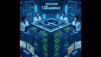 La marca lograda es 3,5 millones de veces más rápida que la velocidad promedio en Estados Unidos