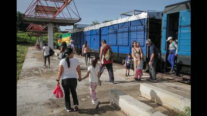 ¡Y volvió el tren a Expocuba!
