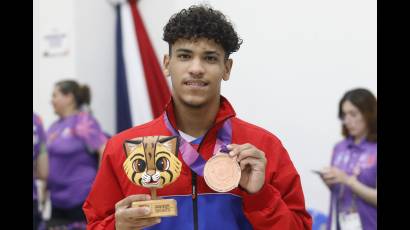 Ramos se convirtio en doble medallista en estos Juegos Panamericanos Junior