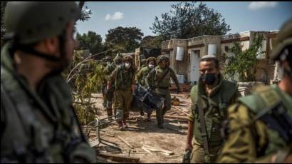 Soldados israelíes durante una operación