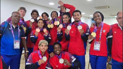 Equipo cubano de canotaje