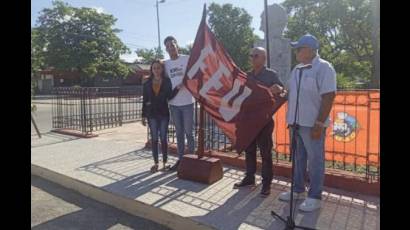 Este jueves tuvo lugar en el territorio holguinero de Calixto García el primero de los actos de nuevo ingreso a las filas de la FEU