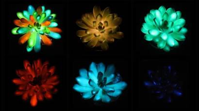 Científicos han creado plantas recargables, multicolores y que brillan