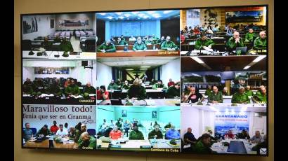 Reunión ampliada del Consejo de Defensa Nacional ante el paso de Melissa