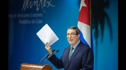 Canciller cubano, Bruno Rodríguez Parrilla