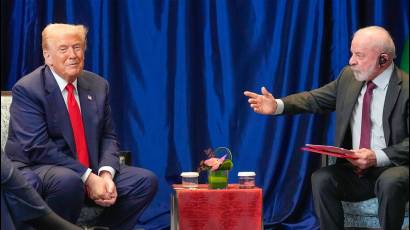 Luiz Inácio Lula da Silva se reunió con su par estadounidense, Donald Trump,