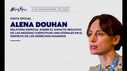 Relatora Especial de Naciones Unidas realiza visita oficial a Cuba