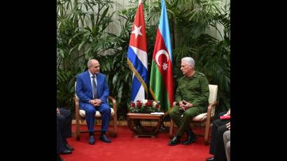 El Jefe de Estado calificó la estancia de Budagov como un hito para las relaciones entre el Partido Comunista de Cuba y el Partido Nuevo Azerbaiyán