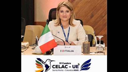 Subsecretaria de Estado de Asuntos Exteriores y Cooperación Internacional de Italia, María Tripodi