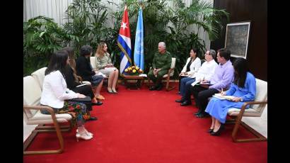 Miguel Díaz-Canel Bermúdez, al dar la bienvenida a la relatora especial del Consejo de Derechos Humanos sobre Medidas Coercitivas Unilaterales, Alena Douhan