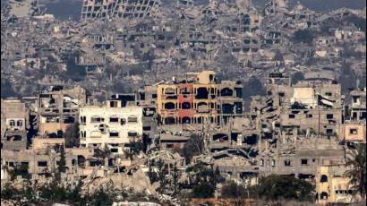 Denuncian masiva destrucción de Gaza por fuerzas de Israel