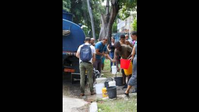 Durante la semana se produjo un aumento de la población afectada por el abasto de agua por redes.