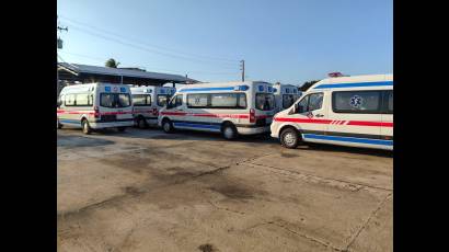 Nuevas ambulancias para el sistema de salud cubano