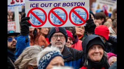 Boston contra la «Gestapo ICE» de Trump en este enero de 2026.