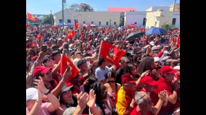 Recibimiento del equipo de beisbol de Matanzas