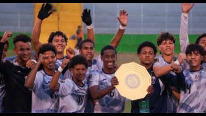 El equipo Cuba celebra su Clasificación a la Copa Mundial