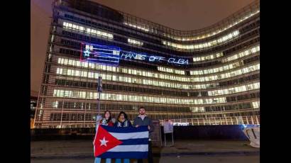 Solidaridad con Cuba en Bruselas