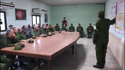 Ejercicio de defensa territorial de la zona de defensa Antonio Guiteras, del municipio Habana del Este
