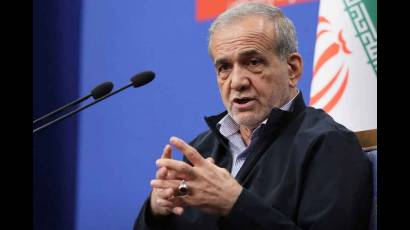 El presidente de Irán, Masoud Pezeshkian