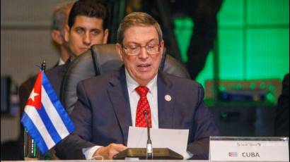 Canciller cubano Bruno Rodríguez Parrilla