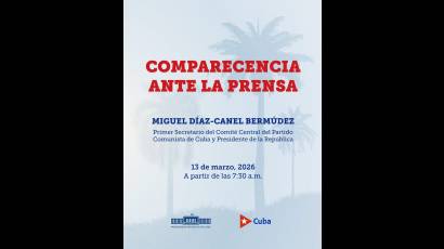 Comparecencia de Miguel Díaz-Canel