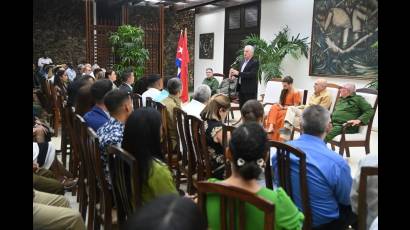 Encuentro de Miguel Díaz-Canel con jóvenes destacados