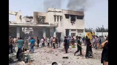 Imagen de la escuela de niñas iraníes bombardeada por Israel