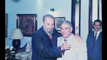 Leonel Nodal con Fidel Castro