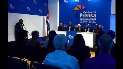 Conferencia de prensa de líderes ecuménicos de visita en Cuba