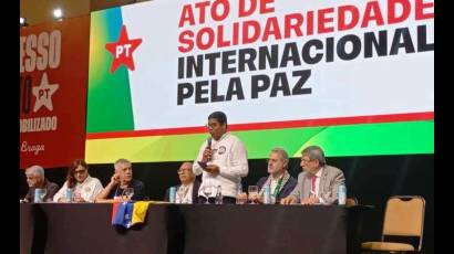 En Brasil acto de solidaridad internacional