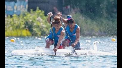 Canoístas cubanas Cirilo y López