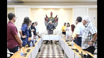 Visita de Miguel Díaz-Canel a la Universidad de La Habana