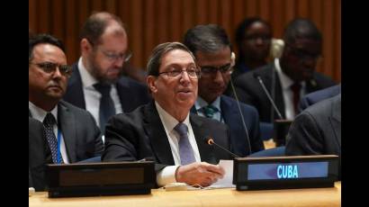 El canciller cubano Bruno Rodríguez Parrilla