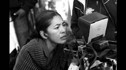 La cineasta guionista y actriz, Ángeles Cruz