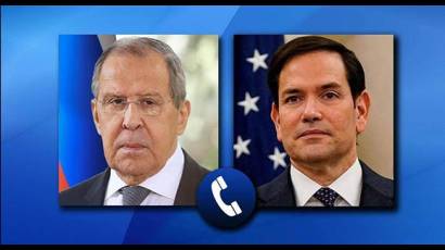 Serguéi Lavrov y Marco Rubio