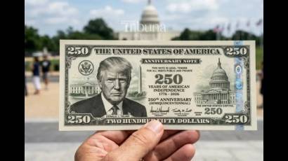 Esta es la versión del diario Tribuna de México sobre el billete Trump.