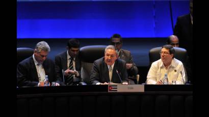 Raúl, en nombre de Cuba, presidió en 2014 la Celac e incidió de manera decisiva en la declaración de América Latina como Zona de Paz.