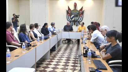 Visita de Miguel Díaz-Canel a la Universidad de La Habana