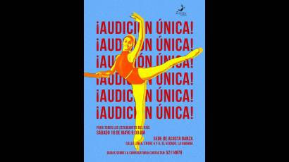 La compañía de Ballet Acosta Danza convoca a la audición única de su academia para el curso 2026-2027.