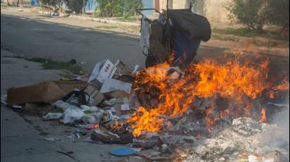 Quema de basura