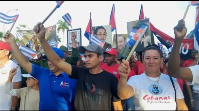 Tribuna abierta en la histórica Plaza de la Libertad (La Carida).