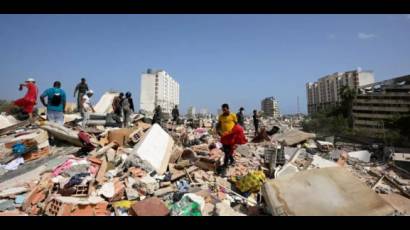 La destrucción provocada por los terremotos es sobrecogedora.