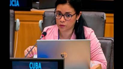 Daylenis Moreno Guerra, embajadora y representante permanente alterna de Cuba ante las Naciones Unidas