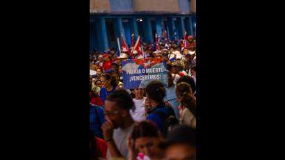 Para nuestro pueblo la consigna es: ¡Venceremos!