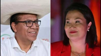 Roberto Sánchez y Keiko Fujimori