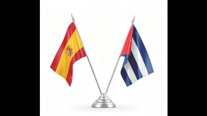 Banderas de Cuba y España