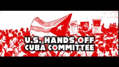 Protesta en apoyo a Cuba
