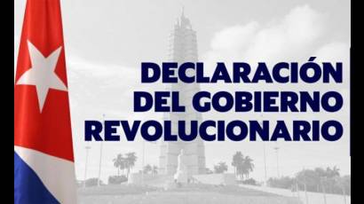 Declaración del Gobierno Revolucionario